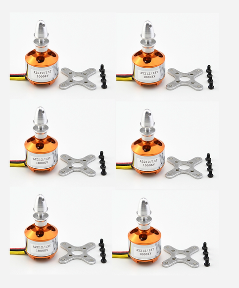 A2212 1000kv brushless motors 6pcs
