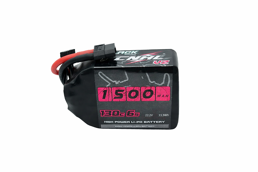 CNHL Black Series V2.0 1500mAh 6S LiPo Battery designed for powerful and reliable 5" FPV drones.