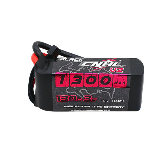 CNHL Black Series V2.0 1300mAh 11.1V 3S 130C Lipo Battery with XT60 Plug