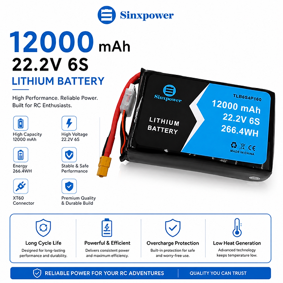 6s 12000 mah 20c LITHIUM solid state 21700 battery pack