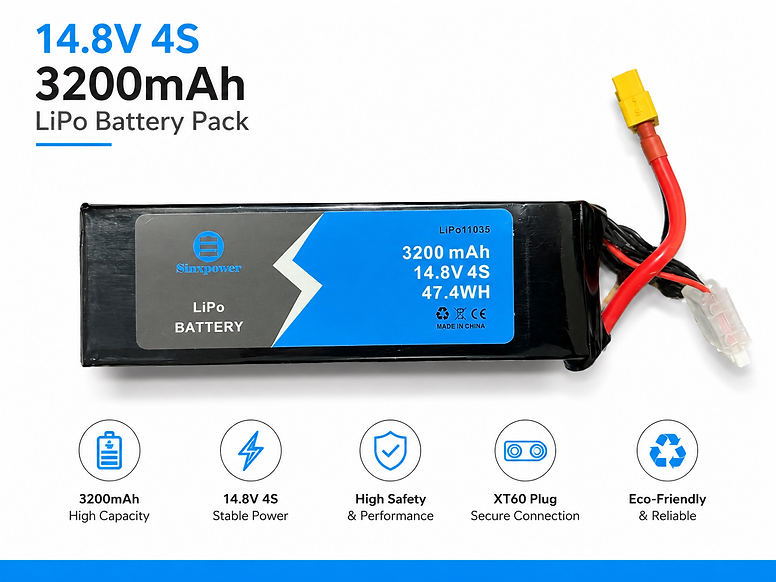 4s 3200 mah 45C sinxpower lipo battery