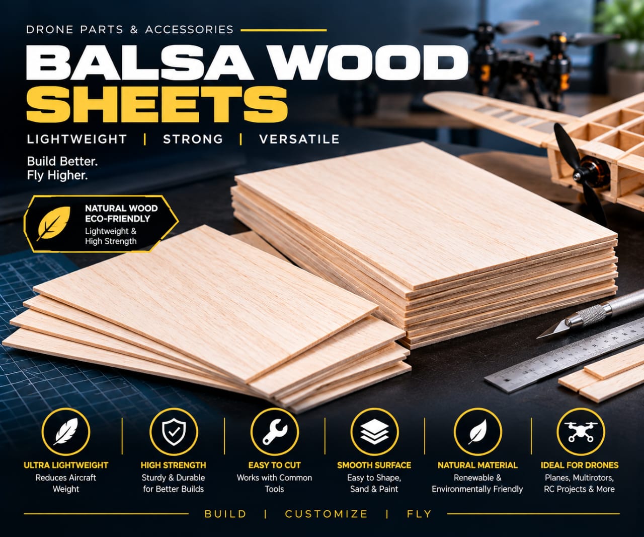 Balsa wood sheets Category