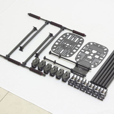ZD 850 Full Carbon Fiber Hexacopter Frame, Foldable Arms, Hexacopter Frame Kit w