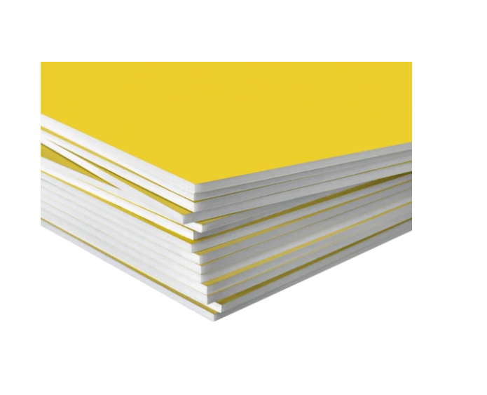 Depron foam board 600x1220mm 4 feet yellow color