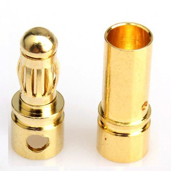 3.5mm Gold Bullet Banana Connector Plug