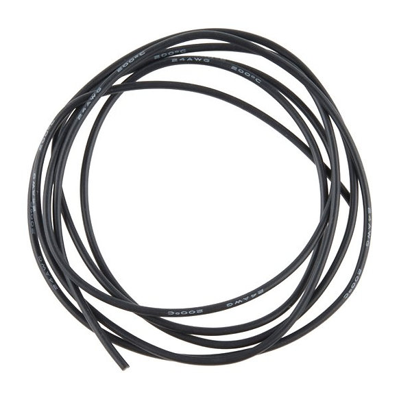 Sillicon wire 24AWG Black