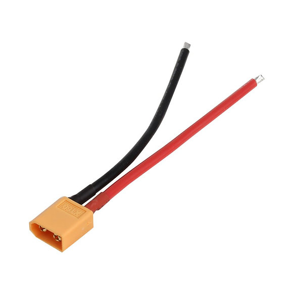 XT60 Battery Male Plug with Silicon 14 AWG Wire 100mm length