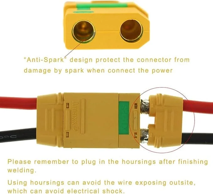 Amass XT-90S Male & Female Anti Spark Connector -1 Pair