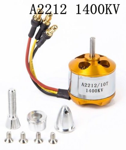 2212 1400kv Brushless motor with soldered bullet connectors